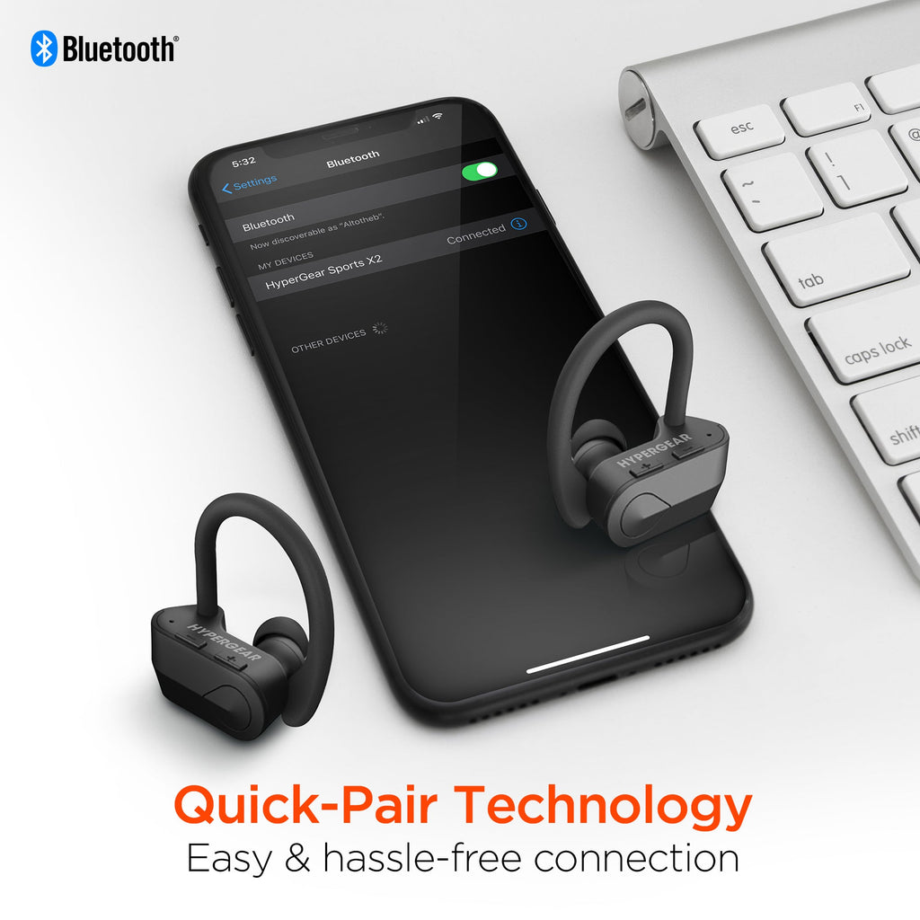 ARX Fit X2 — True Wireless Sport Earbuds | Bluetooth 5.0 | Quick Pair | 4H Playtime | Ear Hooks