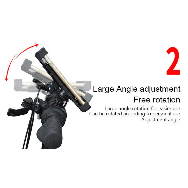 ARX Ride Mount — Universal Motorcycle & Scooter Phone Holder | 360° Rotation | 3.5–7"