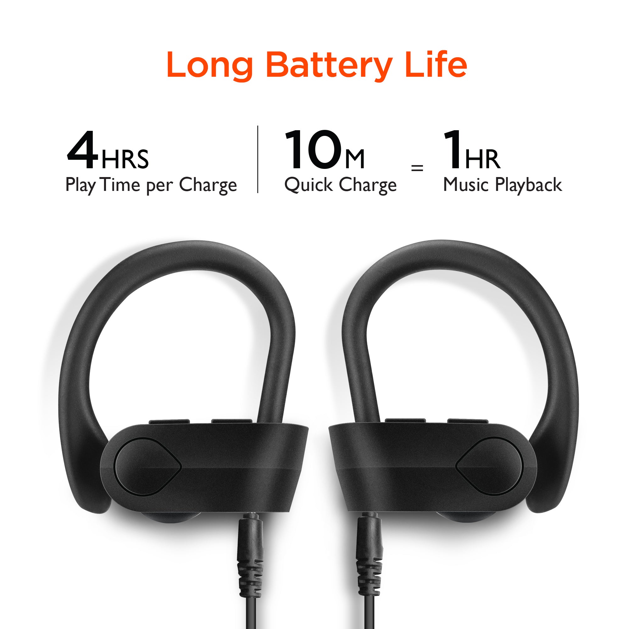 ARX Fit X2 — True Wireless Sport Earbuds | Bluetooth 5.0 | Quick Pair | 4H Playtime | Ear Hooks