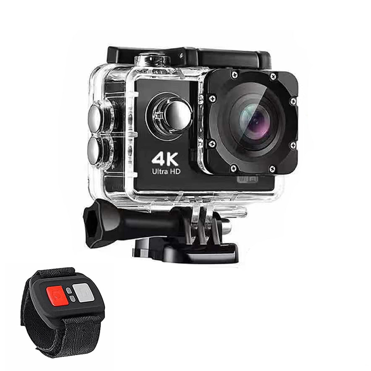 ARX Cam 4K — Ultra HD 4K Action Camera | Waterproof 100ft | WiFi | EIS | RF Remote | 3 Colors