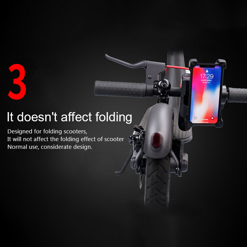 ARX Ride Mount — Universal Motorcycle & Scooter Phone Holder | 360° Rotation | 3.5–7"
