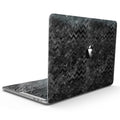 Black Basic Watercolor Chevron Pattern - MacBook Pro with Touch Bar
