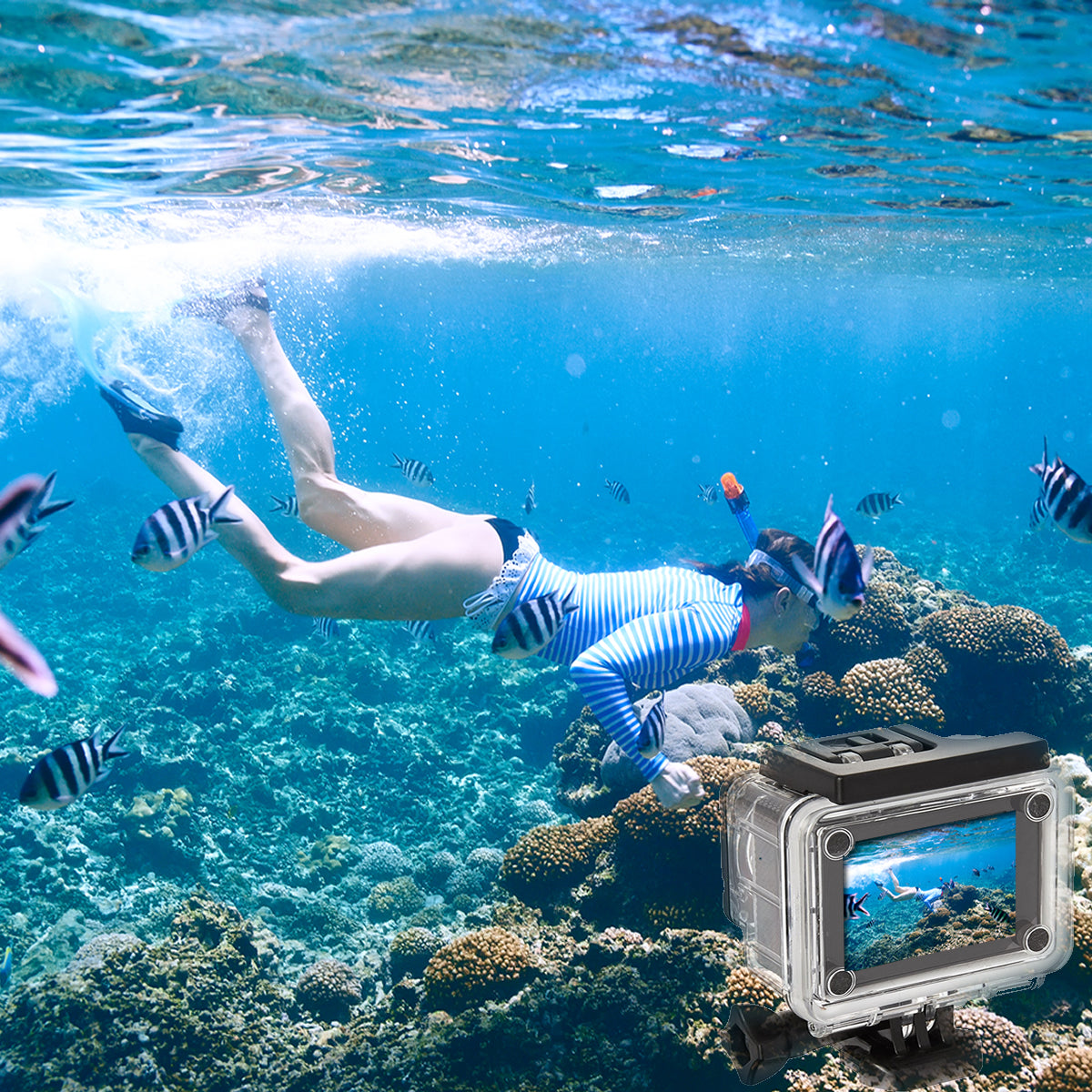 ARX Cam 4K — Ultra HD 4K Action Camera | Waterproof 100ft | WiFi | EIS | RF Remote | 3 Colors