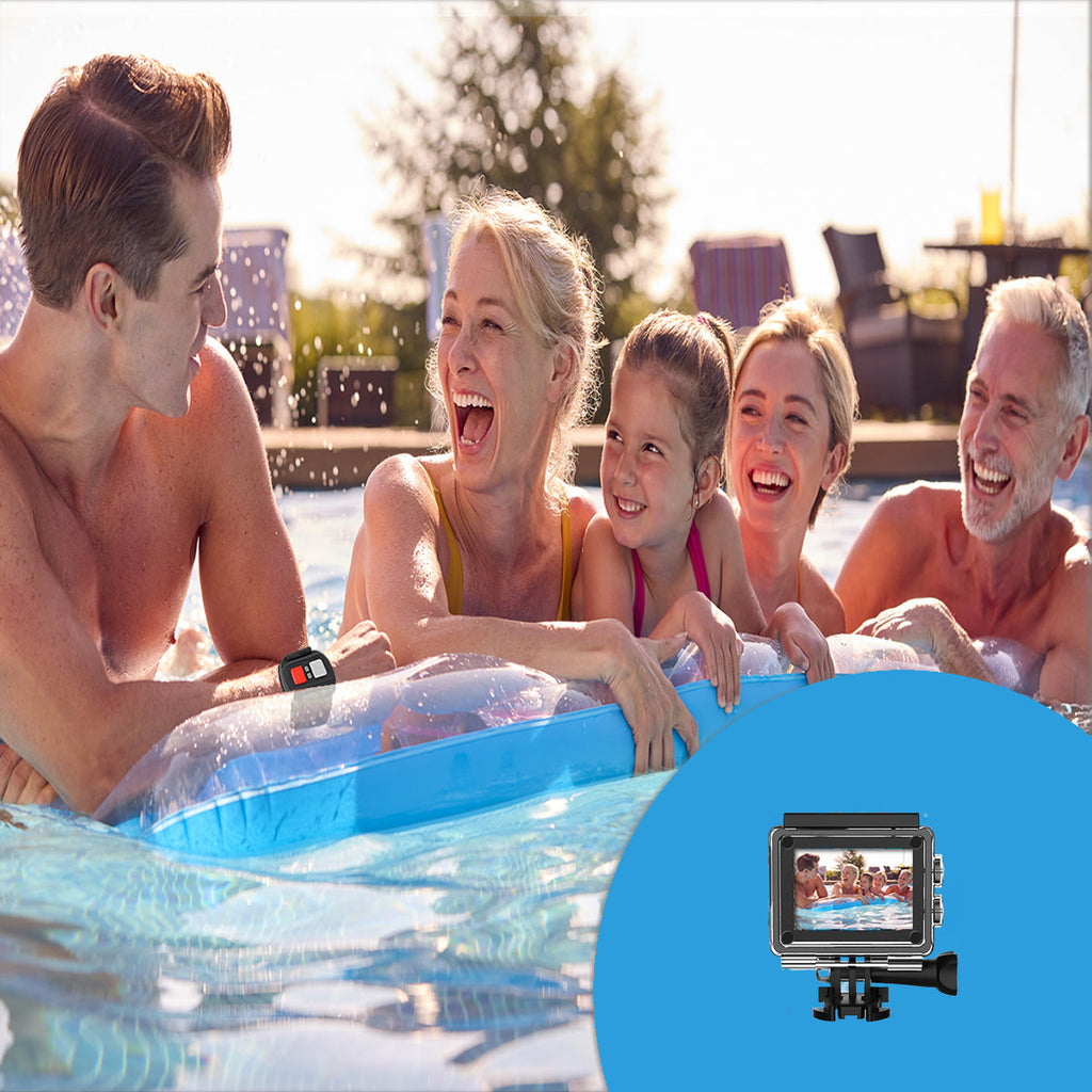 ARX Cam 4K — Ultra HD 4K Action Camera | Waterproof 100ft | WiFi | EIS | RF Remote | 3 Colors