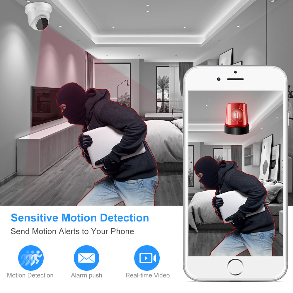 ARX Watch C19 — WiFi Home Security Camera | 1080P | Night Vision | Two-Way Audio