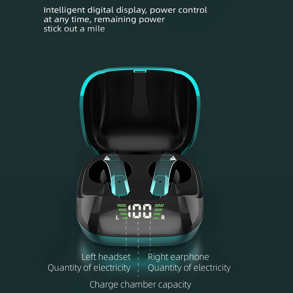 ARX Pods G1 — TWS Gaming Earbuds | Bluetooth 5.0 | Game Mode | IPX4 | LED Display | 5 Colors