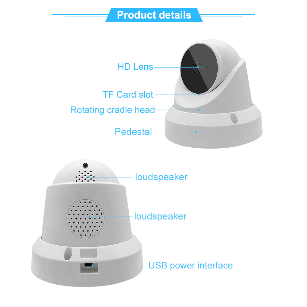 ARX Watch C19 — WiFi Home Security Camera | 1080P | Night Vision | Two-Way Audio