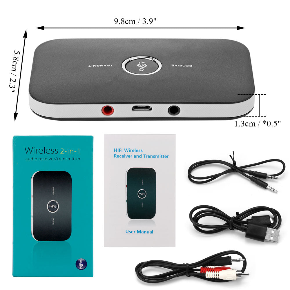ARX Link Duo — 2-in-1 Bluetooth Audio Transmitter & Receiver | 8H Battery | 3.5mm & RCA