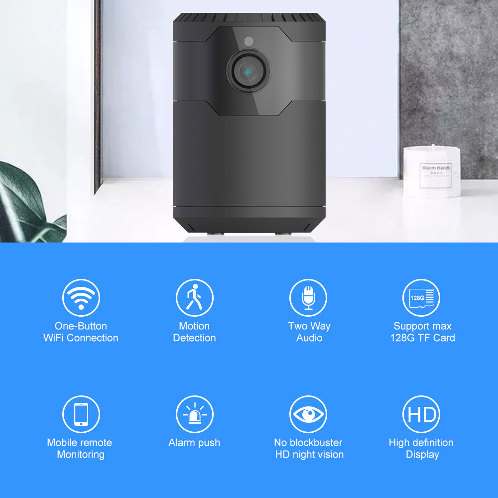 ARX Cam Mini — 1080P Wireless WiFi Security Camera | Night Vision 10m | Motion Detection | Cloud