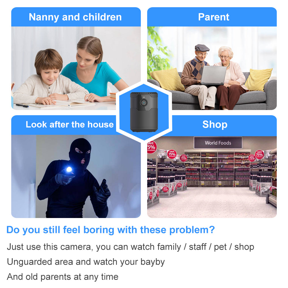 ARX Cam Mini — 1080P Wireless WiFi Security Camera | Night Vision 10m | Motion Detection | Cloud