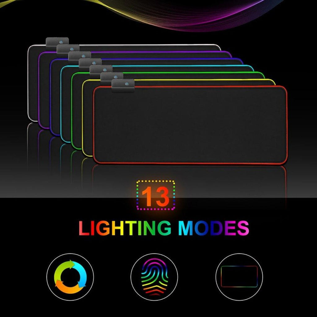 ARX Dragon RGB — Large Gaming Mouse Pad with 13 Lighting Modes