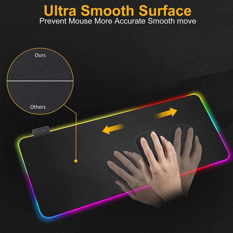 ARX Dragon RGB — Large Gaming Mouse Pad with 13 Lighting Modes