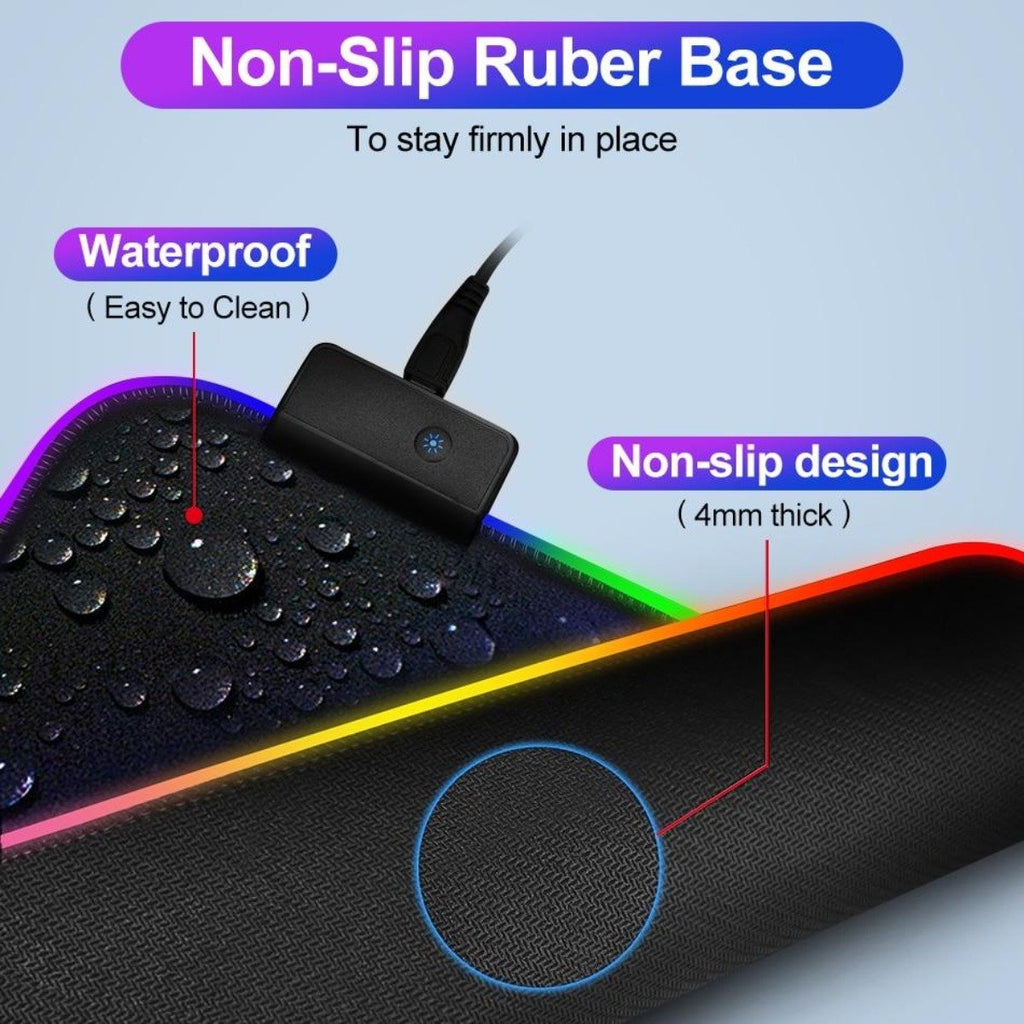 ARX Dragon RGB — Large Gaming Mouse Pad with 13 Lighting Modes