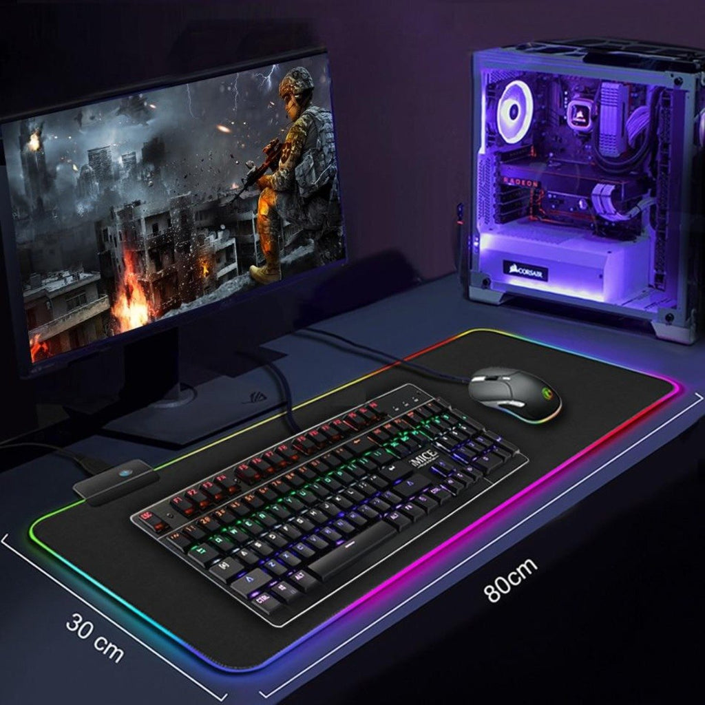 ARX Dragon RGB — Large Gaming Mouse Pad with 13 Lighting Modes