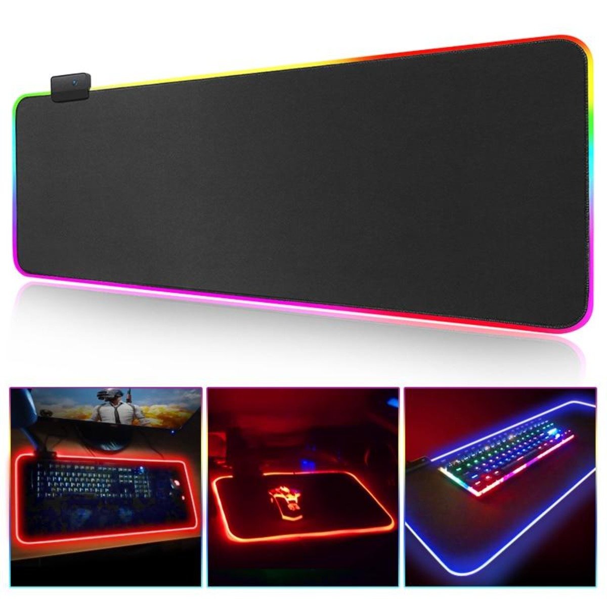 ARX Dragon RGB — Large Gaming Mouse Pad with 13 Lighting Modes