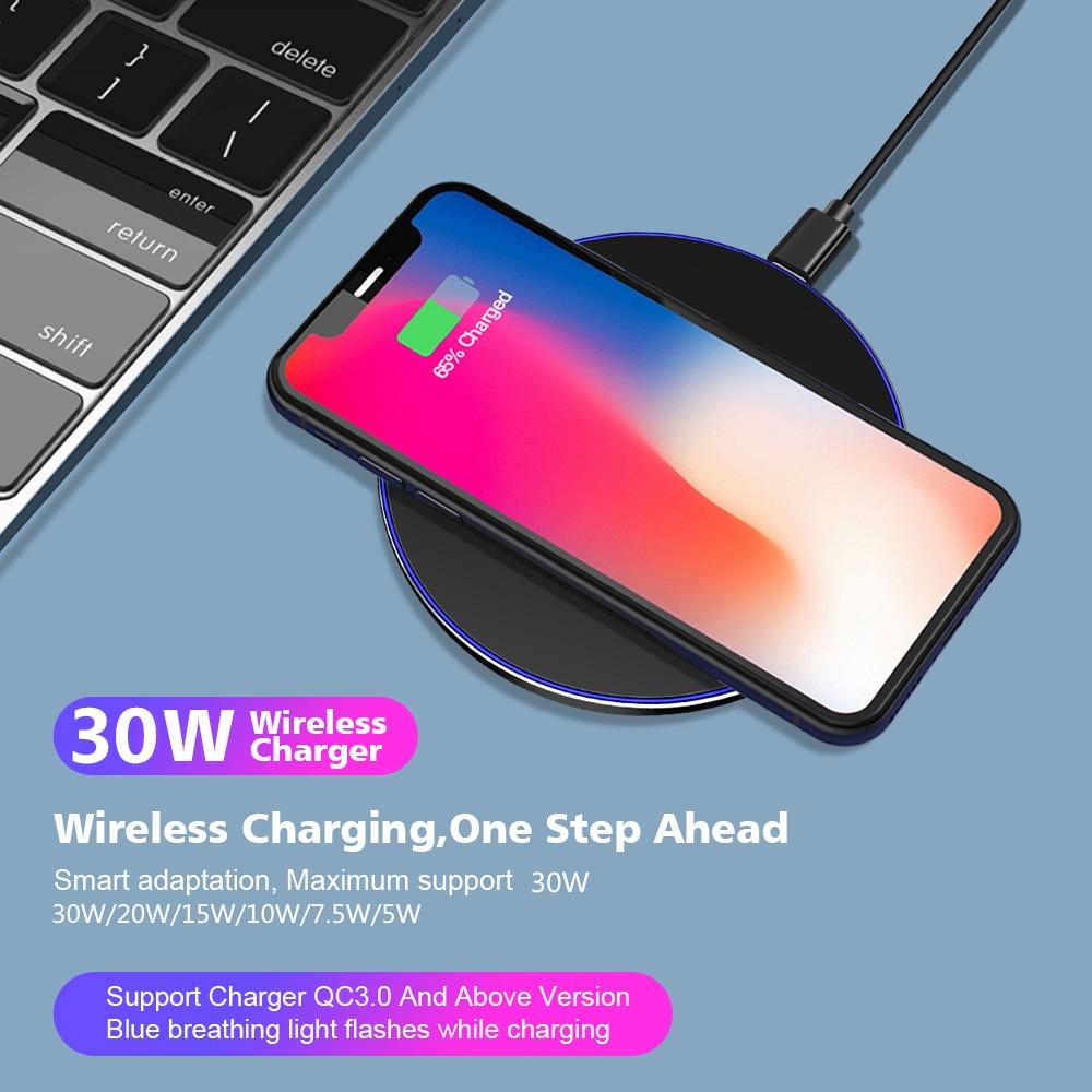 ARX Charge W9 — 30W Ultra-Thin Wireless Charging Pad | USB-C | iPhone 15 & Android