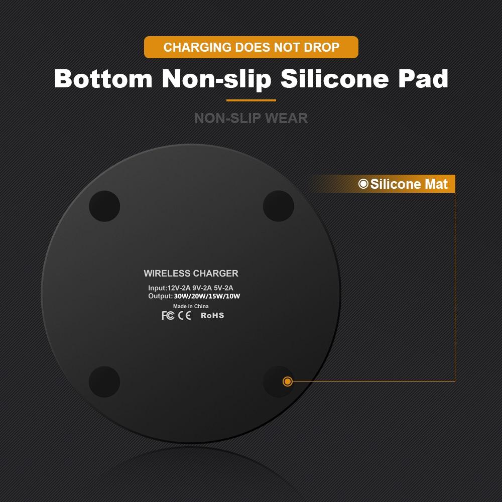 ARX Charge W9 — 30W Ultra-Thin Wireless Charging Pad | USB-C | iPhone 15 & Android